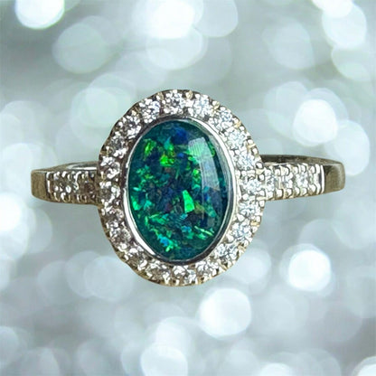 Oval CZ Maria Ring