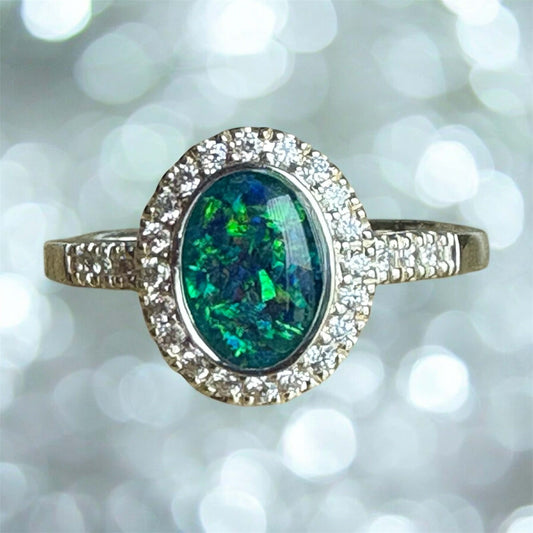 Oval CZ Maria Ring