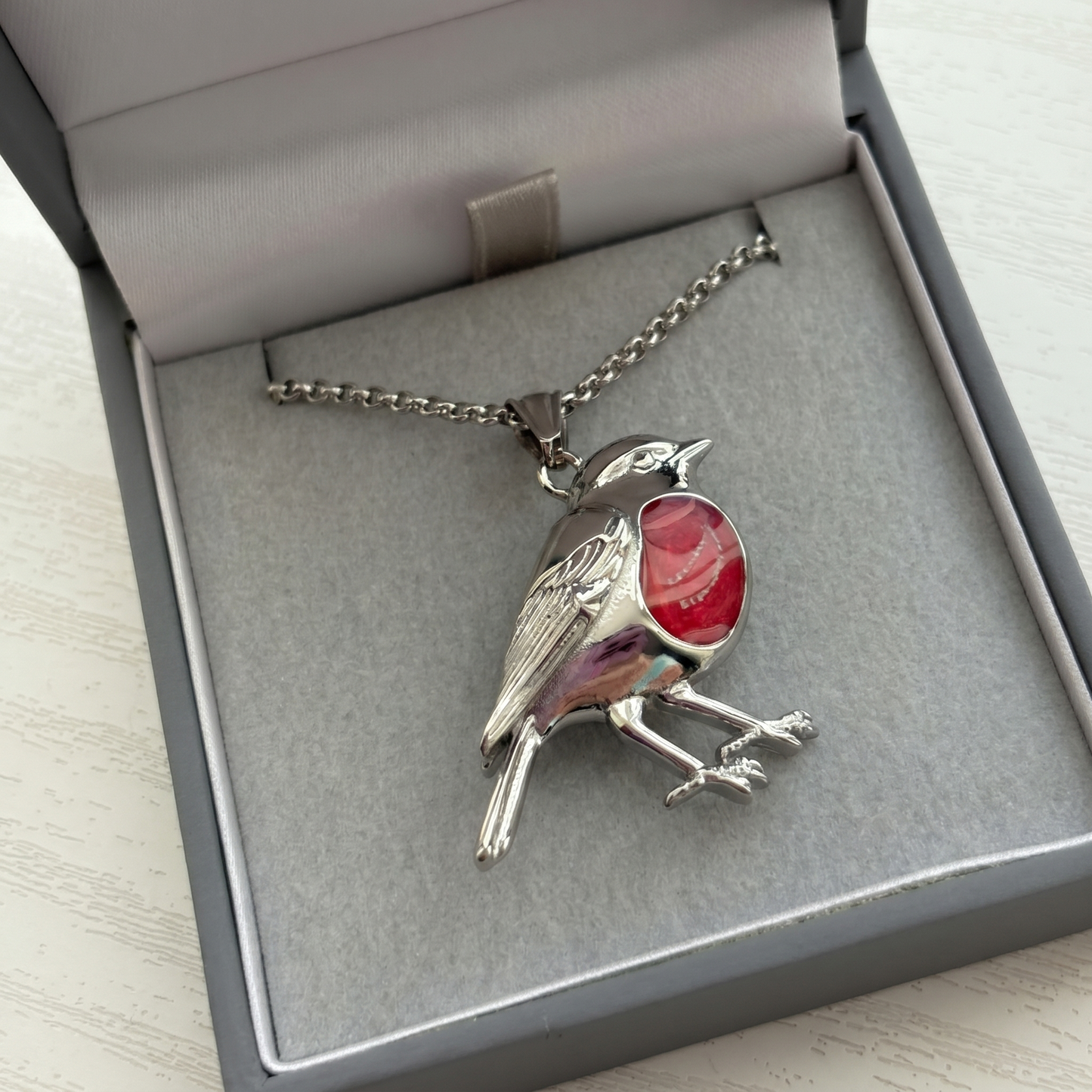 Robbie Robin Stainless Steel Pendant