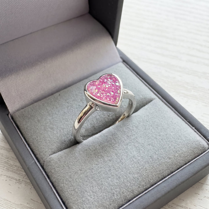 Self-fill Ashes Heart Ring