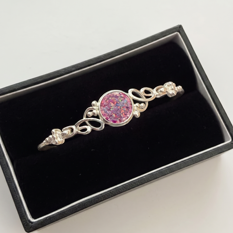 Solid Silver Timeless Love Bangle