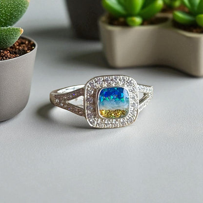 Square Cushion Ring
