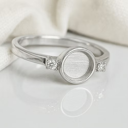 Sparkling Silent Promise Ring