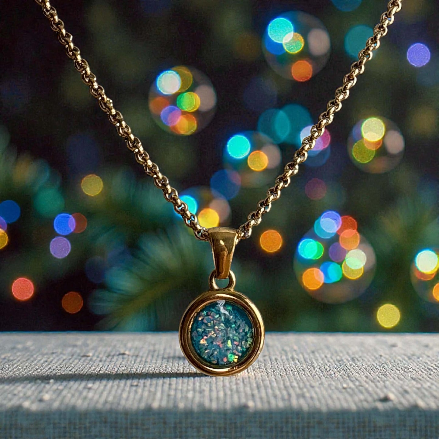 Forever Circle Pendant 18ct Gold PVD