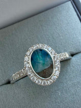 Oval CZ Maria Ring