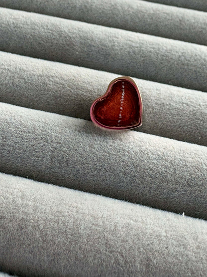 Sweet Memories Heart Charm 18ct Rose Gold PVD