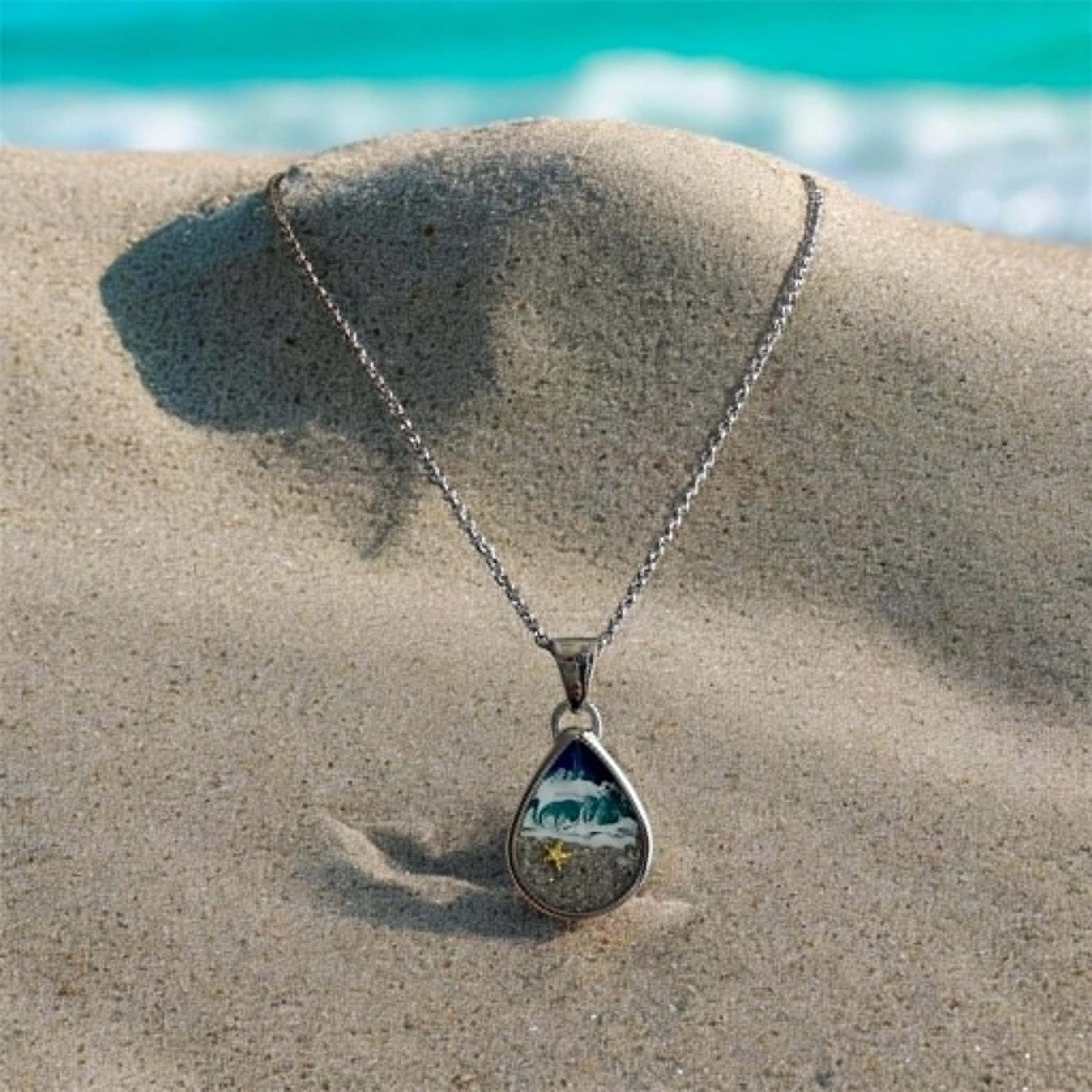 The Biggest Teardrop Pendant - Stainless Steel