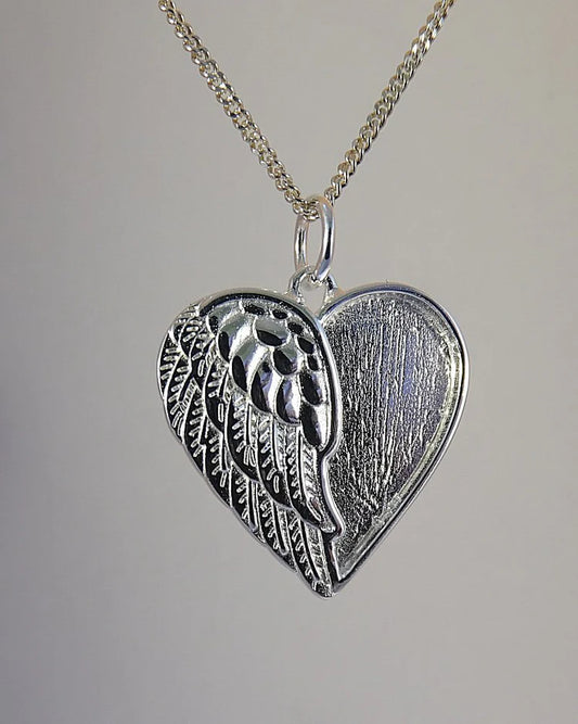 Angel Wing Heart Pendant