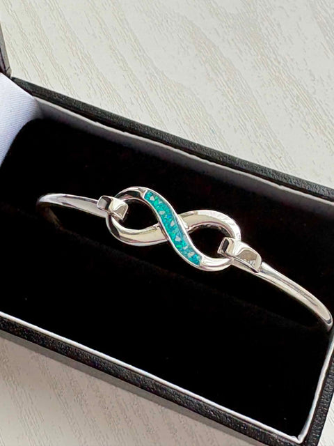 Silver Infinity Bangle