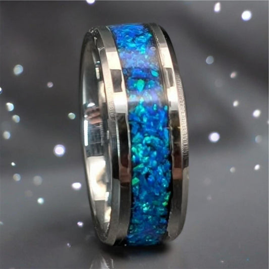 Mens Silent Strength Channel Ring