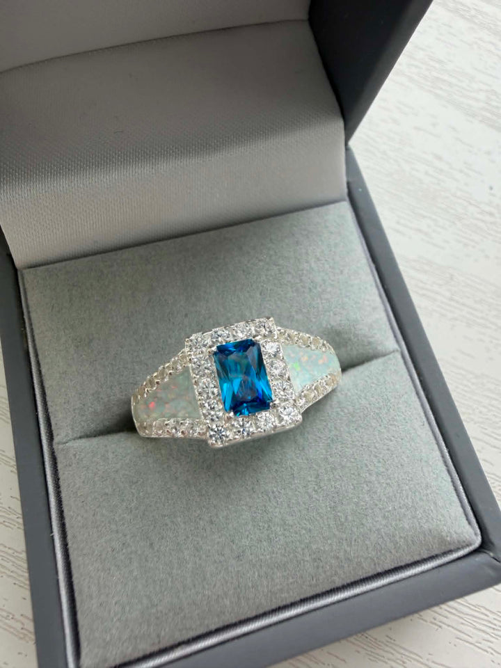 Solid Silver Ocean of Memories Ring