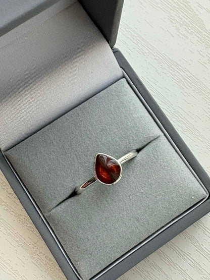 Silent Teardrop Ring