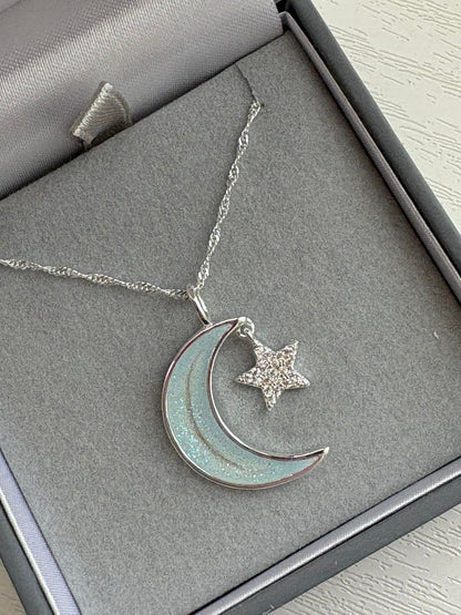 Moon & Star Pendant