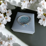 Silver Infinity Bangle