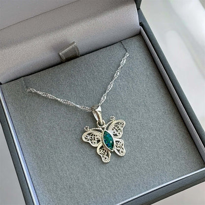 Filigree Butterfly Pendant