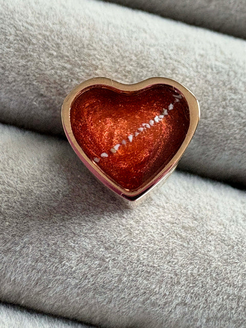 Sweet Memories Heart Charm 18ct Rose Gold PVD