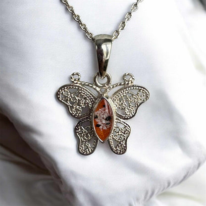 Filigree Butterfly Pendant