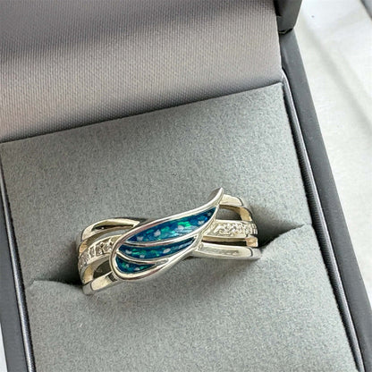 Angel Wing Ring, suitable for up to 3 sets of ashes.