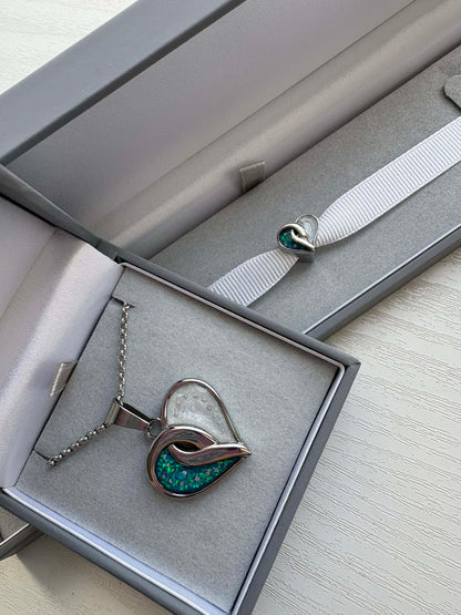 Crossover Heart Stainless Steel Pendant