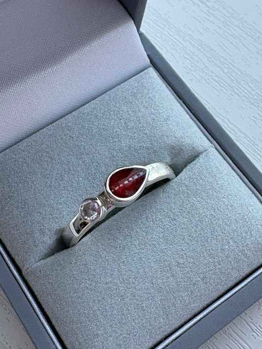 Fallen Teardrop Ring