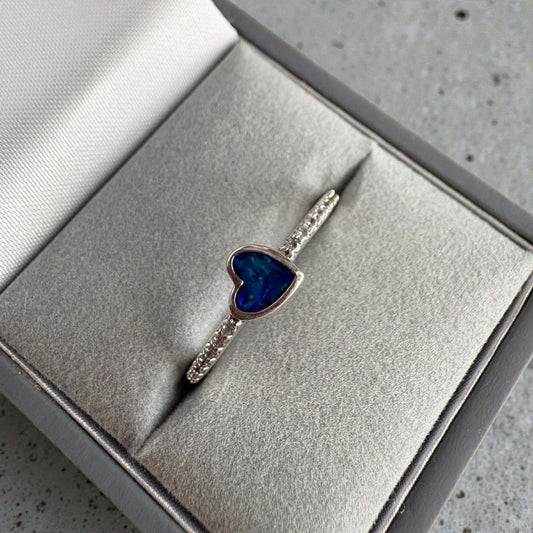 Quiet Love CZ Heart Ring