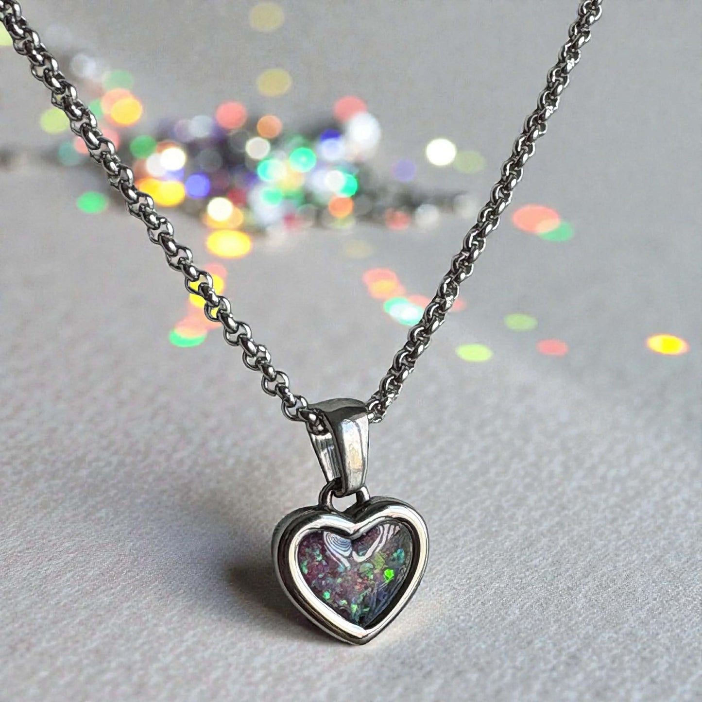 Sweet Memories Heart Pendant Stainless Steel