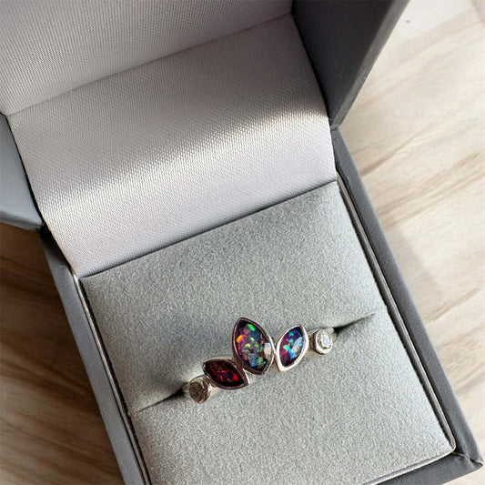 Three Sisters Ring, suitable for up to 3 sets of ashes.