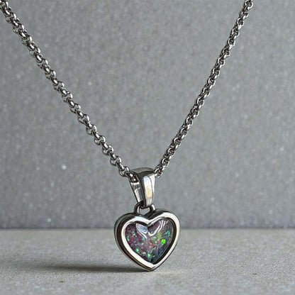 Sweet Memories Heart Pendant Stainless Steel