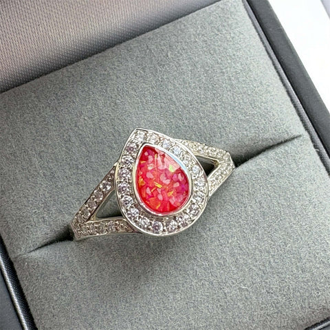 Mary-Jane Tearstone CZ Ring
