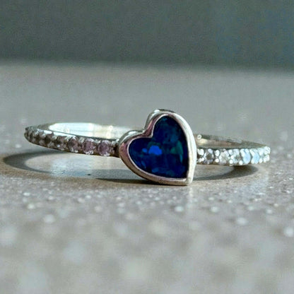 Quiet Love CZ Heart Ring