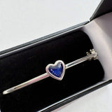 Solid Silver Bubble Heart Bangle