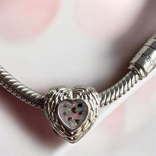 Feather Heart Charm