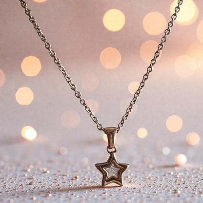 Sweet Memories Star Pendant 18ct Rose Gold PVD