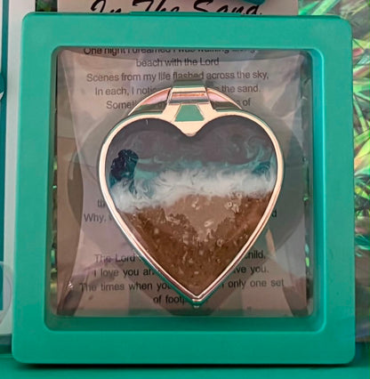 Seaside Heart Keyring