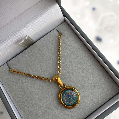 Forever Circle Pendant 18ct Gold PVD
