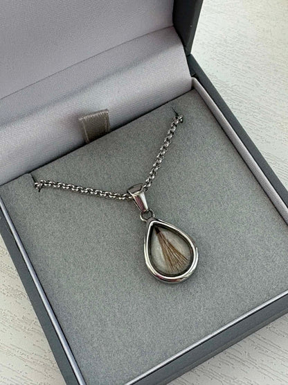 Sweet Memories Teardrop Pendant Stainless Steel