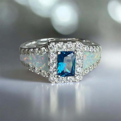 Solid Silver Ocean of Memories Ring