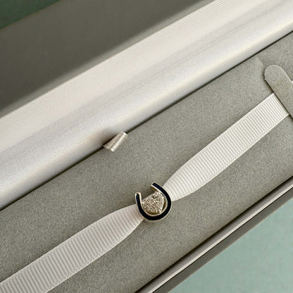 Horse Shoe Sparkling Charm (Double-sided)