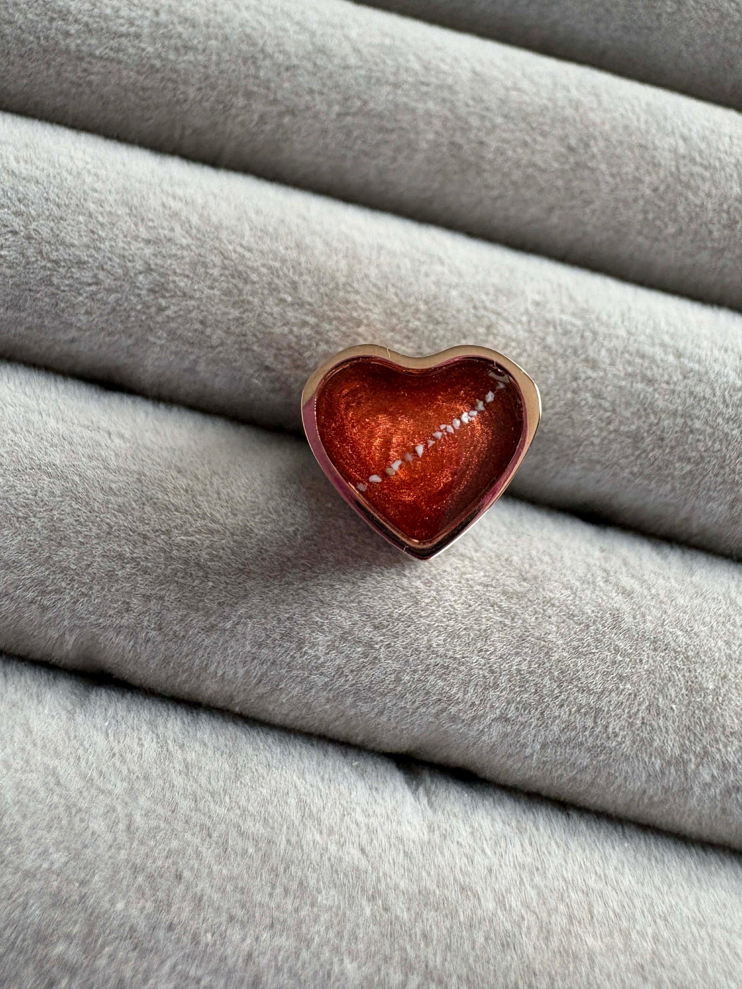 Sweet Memories Heart Charm 18ct Rose Gold PVD