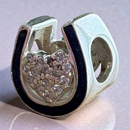 Horse Shoe Sparkling Charm (Double-sided)