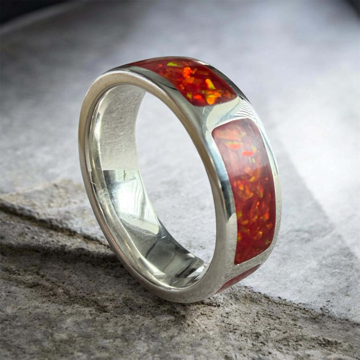 Limited Edition Five Memories Solid Silver Channel Ring