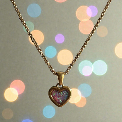 Sweet Memories Heart Pendant 18ct Gold PVD