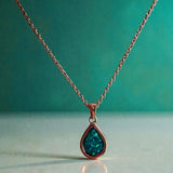 Sweet Memories Teardrop Pendant 18ct Rose Gold PVD