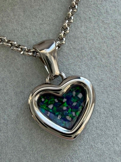 Sweet Memories Heart Pendant Stainless Steel