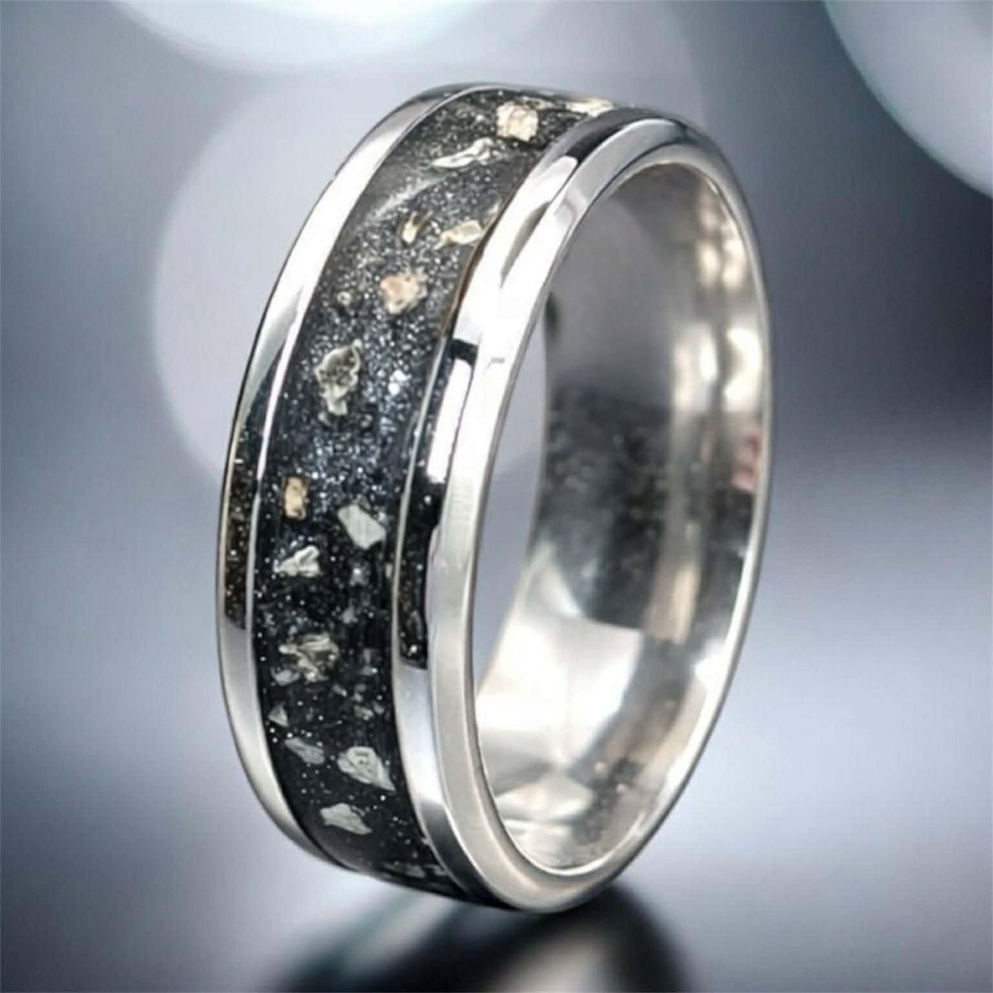 Mens Silent Strength Channel Ring (SS)