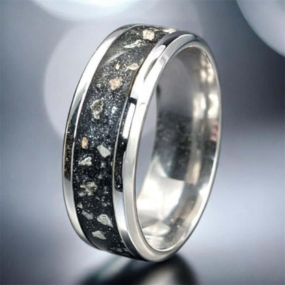 Mens Silent Strength Channel Ring (SS)