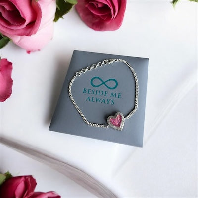 Sparkling Heart Bracelet