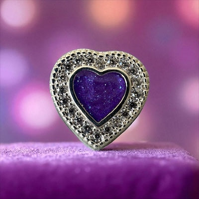 Sparkling Heart Charm