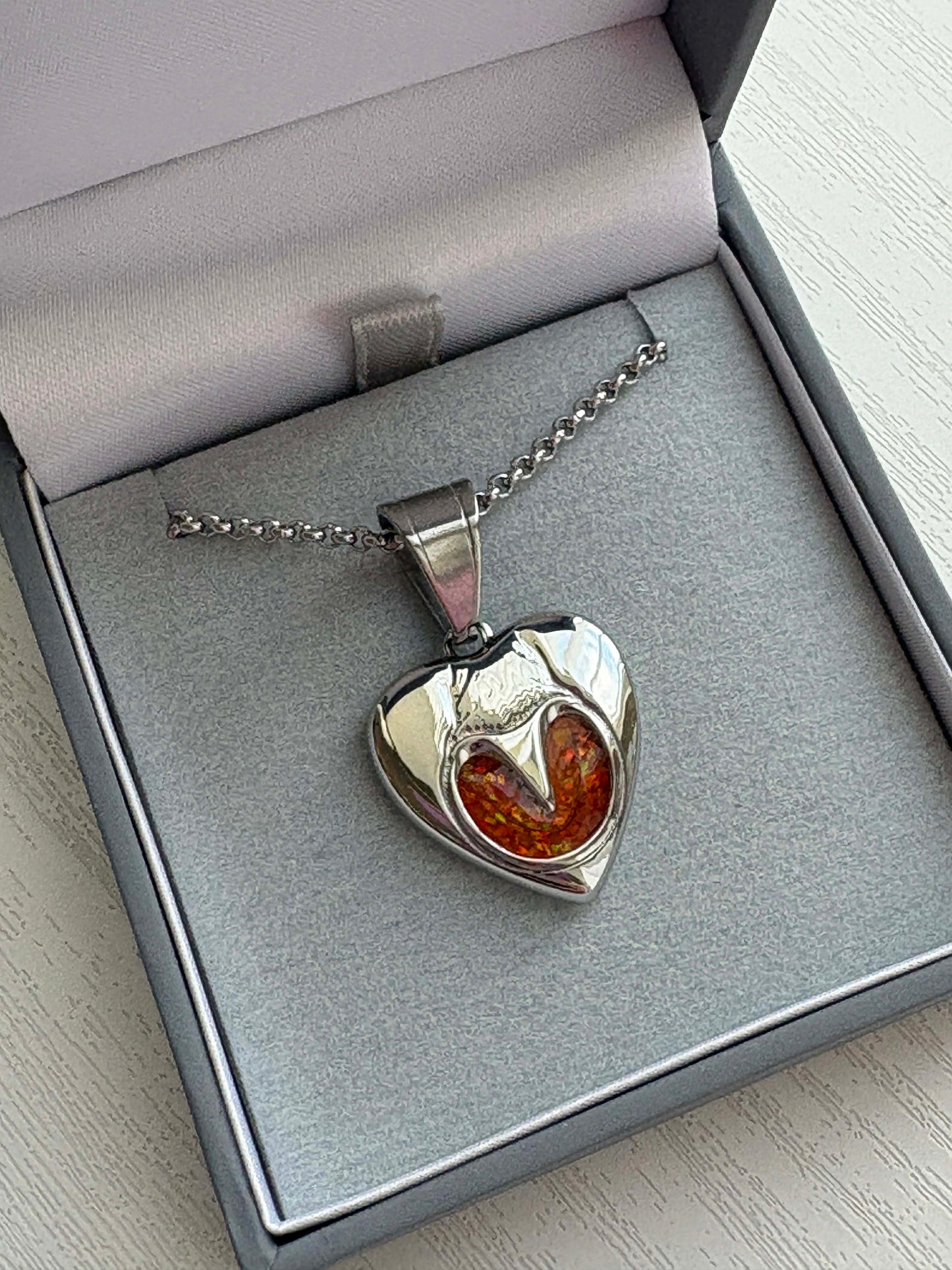 Heart Horse Hoof Stainless Steel Pendant