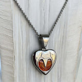 Heart Horse Hoof Stainless Steel Pendant